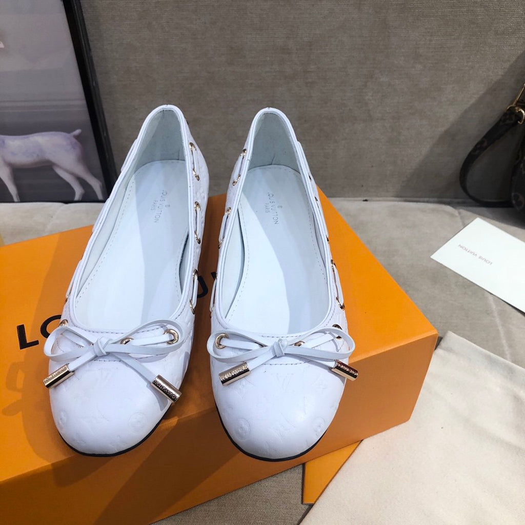 Louis Vuitton Gloria Flat Loafer White