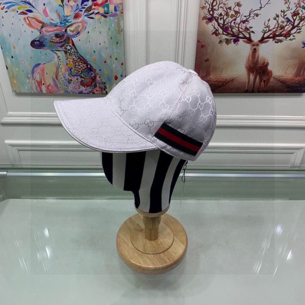 Gucci Canvas Baseball Cap with Web