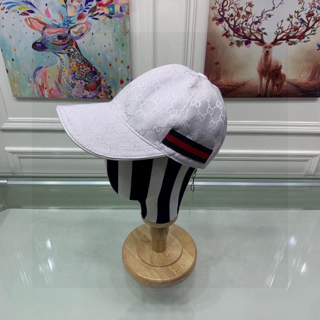 Gucci Canvas Baseball Cap with Web