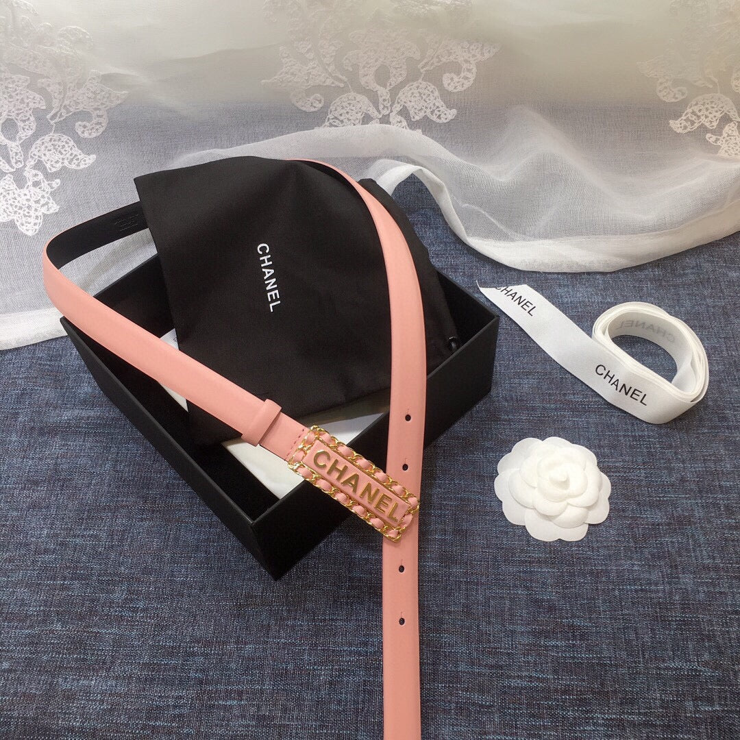 Chanel Belt With Double C Buckle