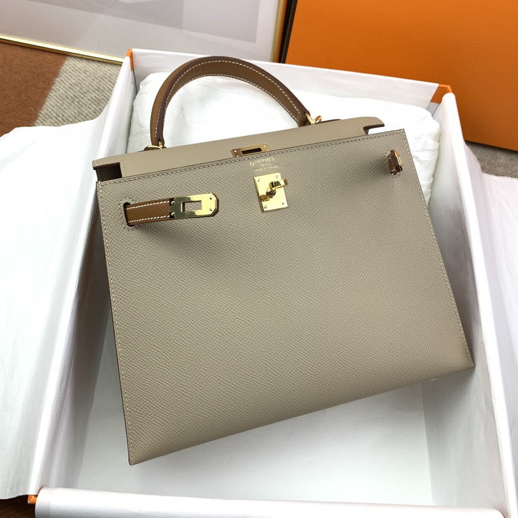 Hermes Kelly 25 Togo Gold Hardware