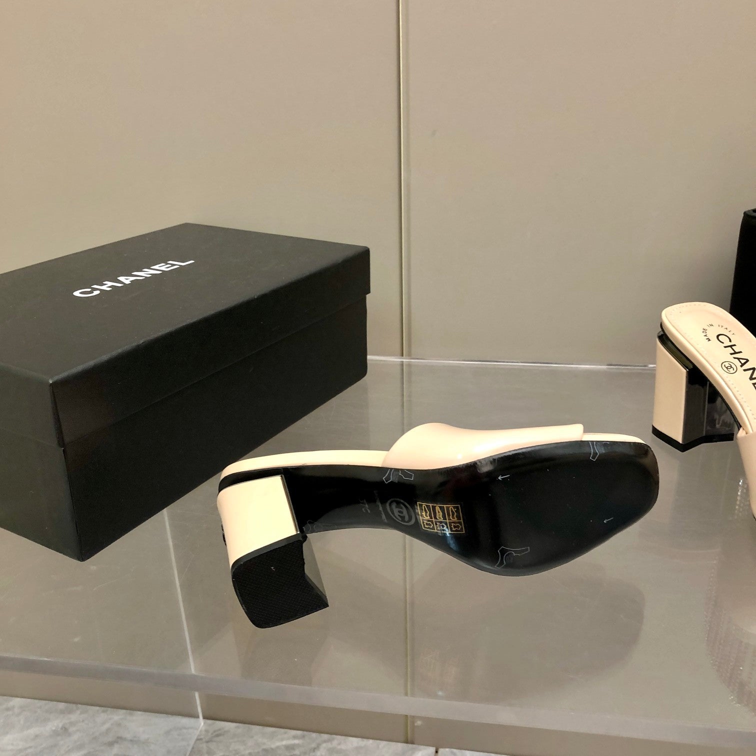 Chanel Mules Beige