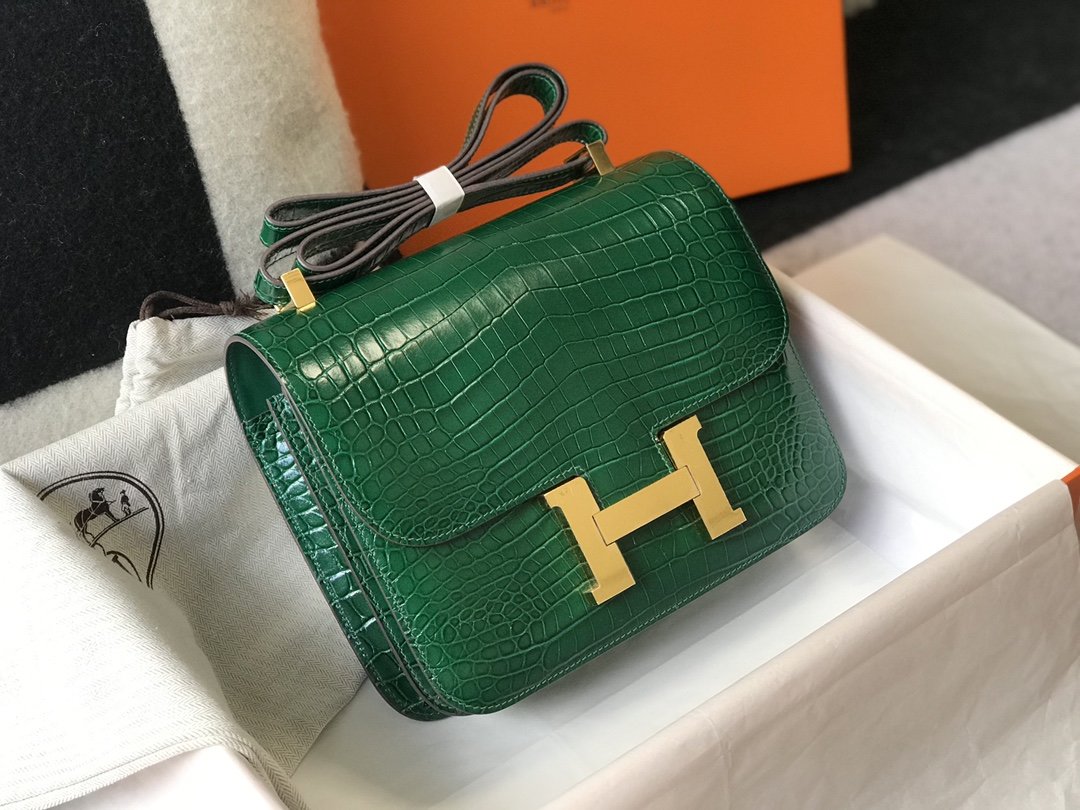 Hermes Crossbody Bag 23cm Green