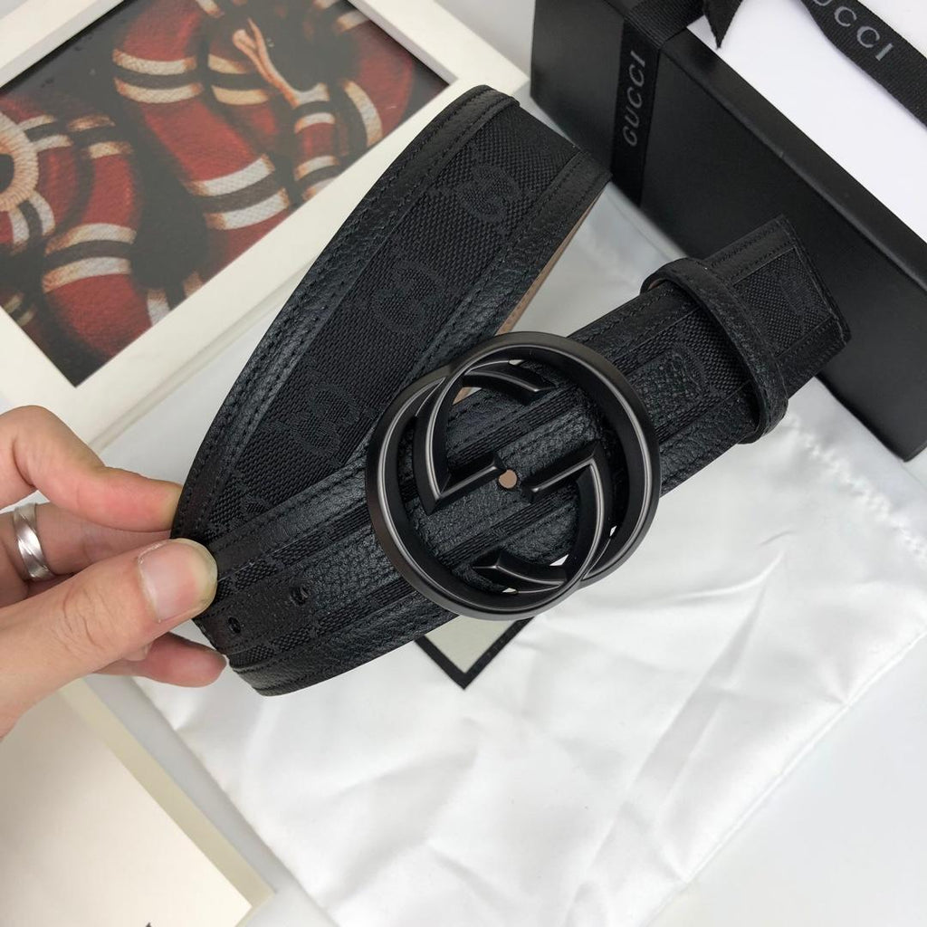 Gucci Belt With Double G Buckle Black