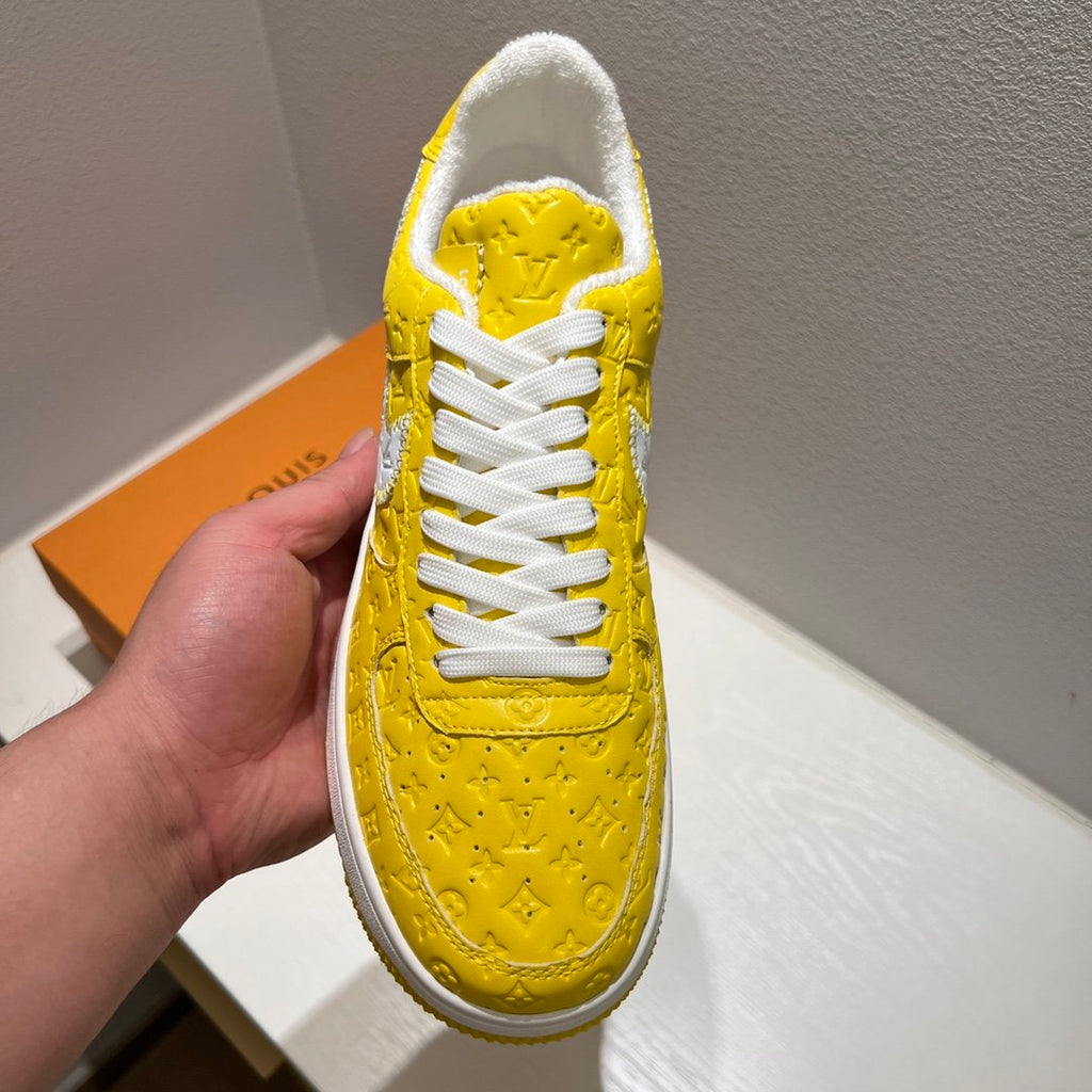 Louis Vuitton x Off-White x Nike Air Force 1 Yellow