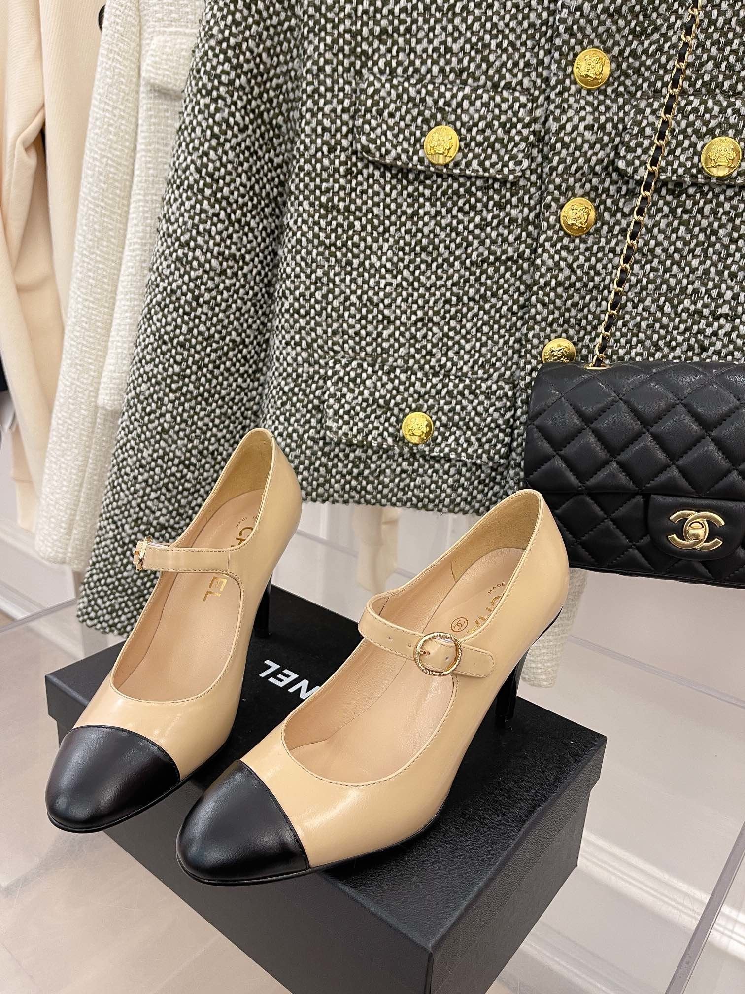 Chanel Open Shoes Beige