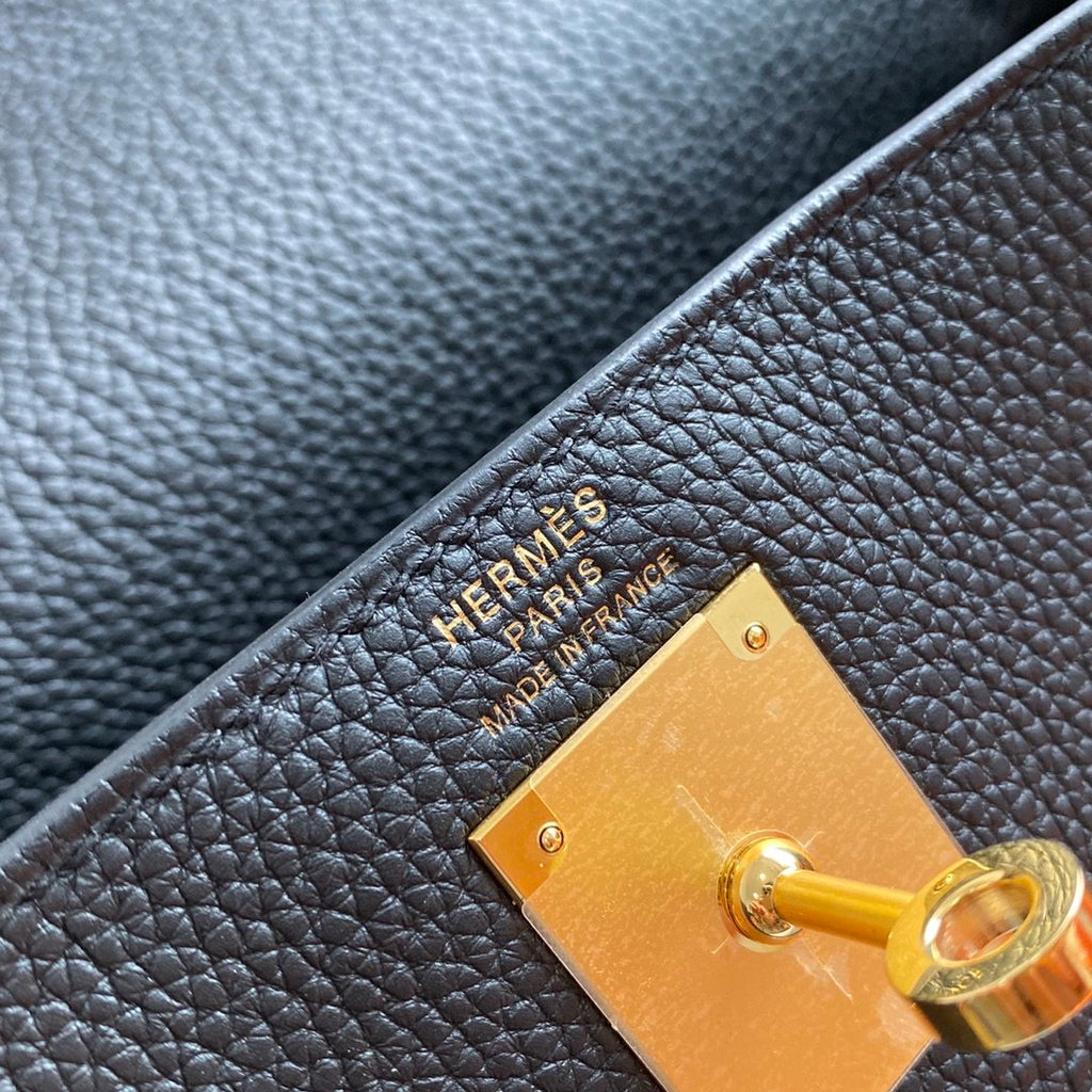 Hermes Shoulder Kelly CK37 42 cm Black