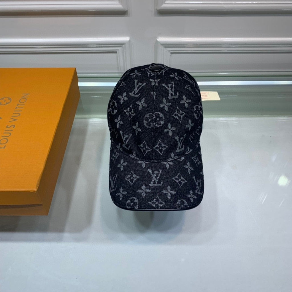 Louis Vuitton Monogram Jacquard Denim Cap Black