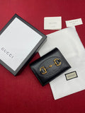 Gucci Horsebit 1955 Black Card Case 11cm