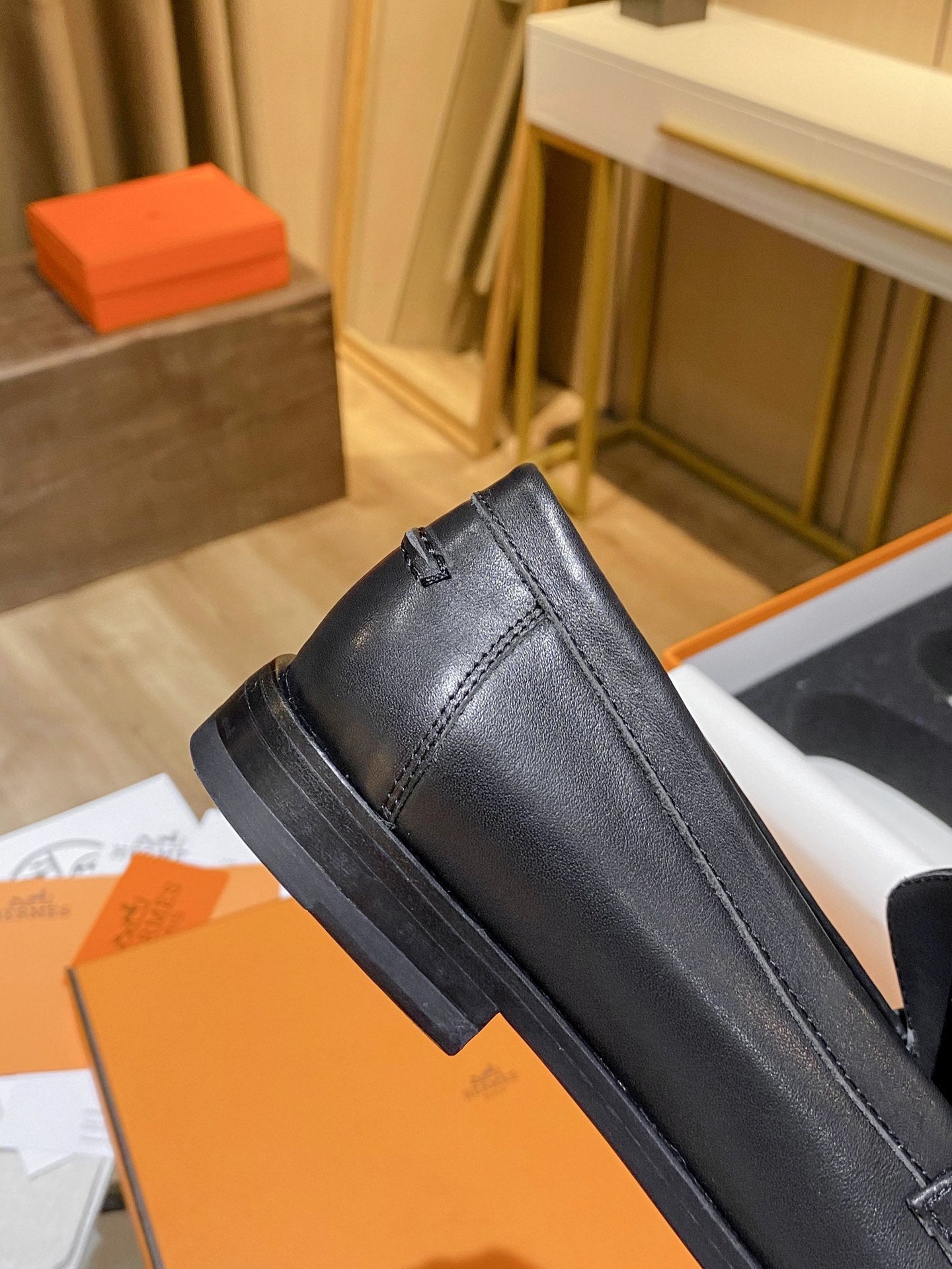 Hermes Destin Loafer Black