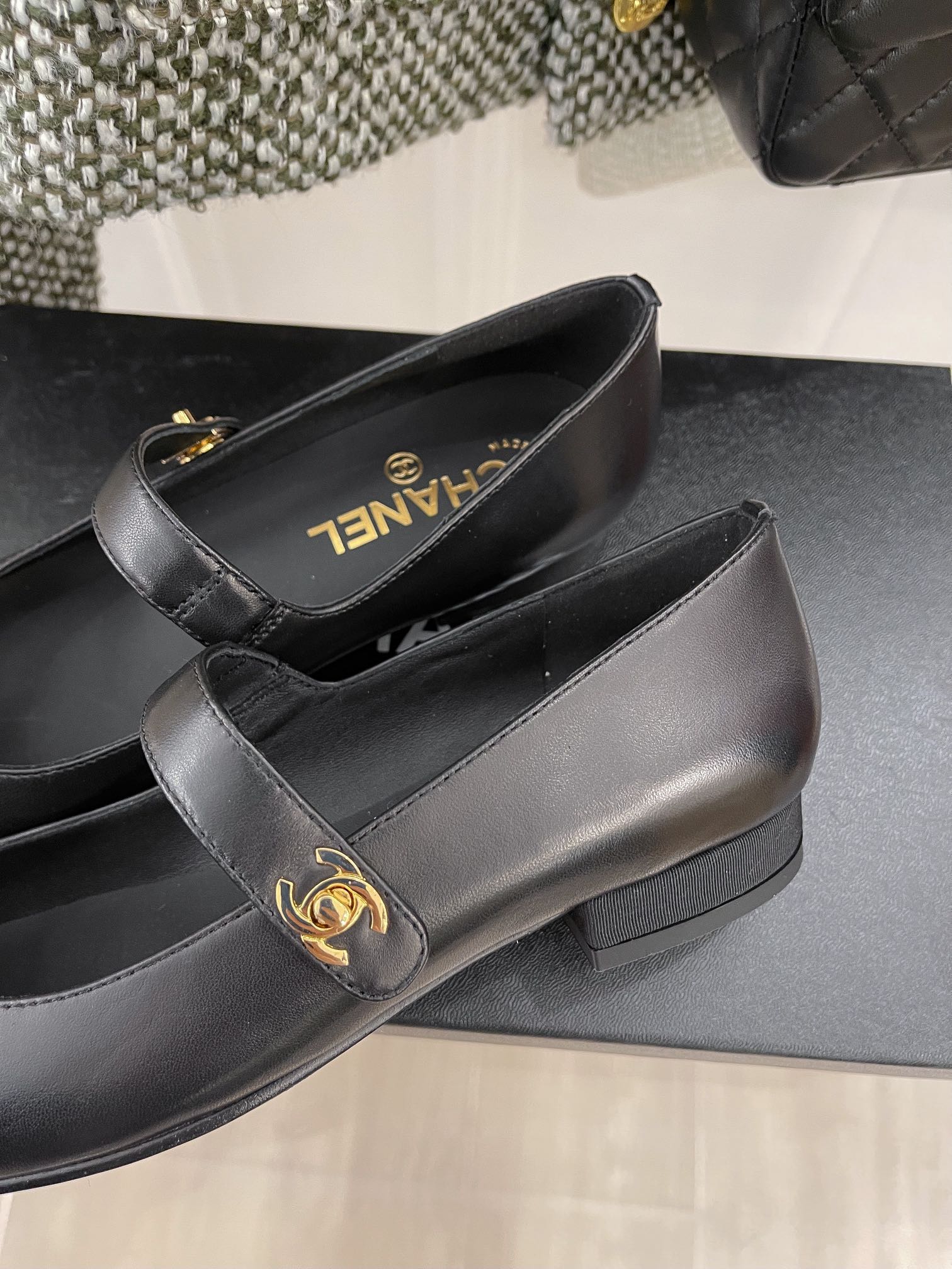 Chanel Sling Back 0.8 Inches Black