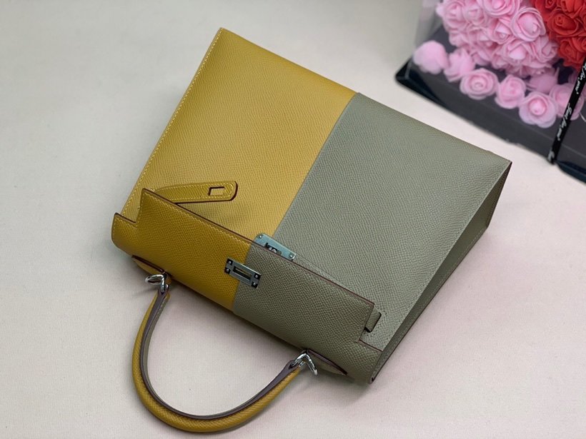 Hermes Epson Bi Color Custom 28cm Yellow/Grey