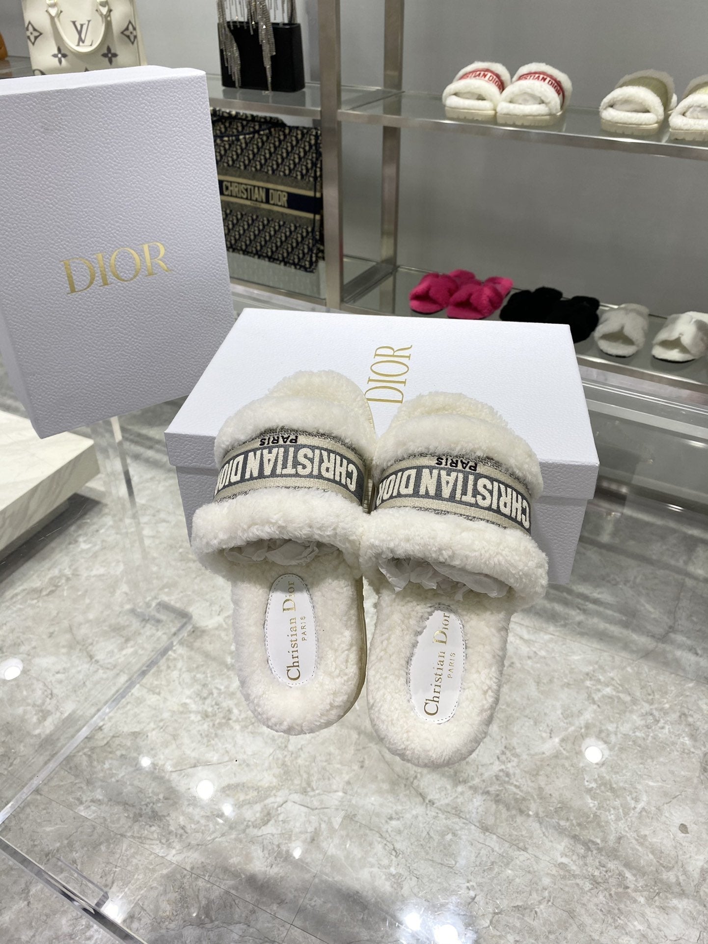Dior Chez Moi Slide White