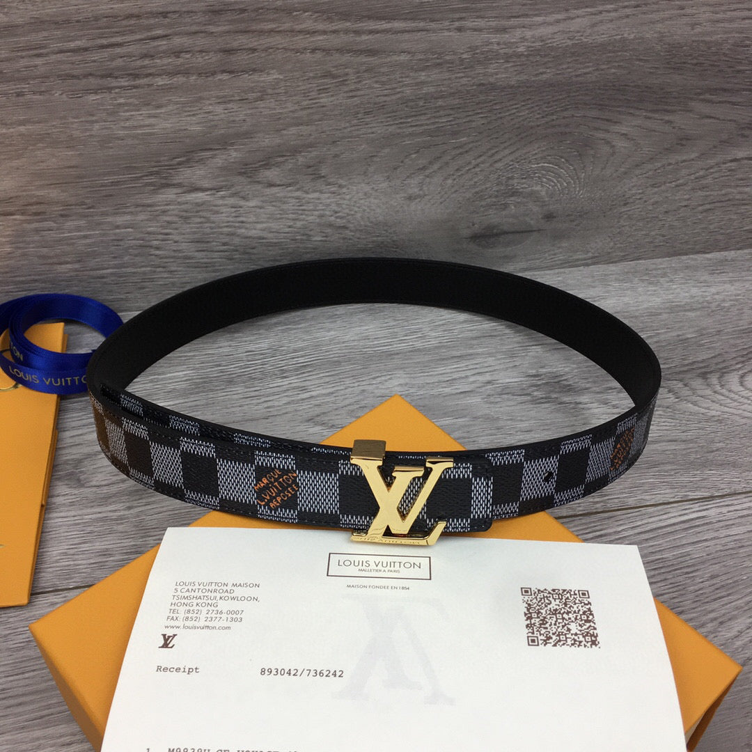Louis Vuitton LV Initiales Belt Black