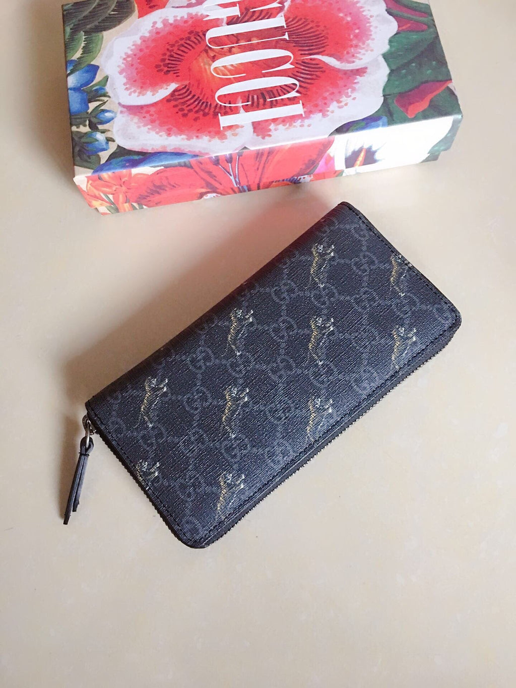 Gucci Ophidia GG Zip Around Wallet 19cm