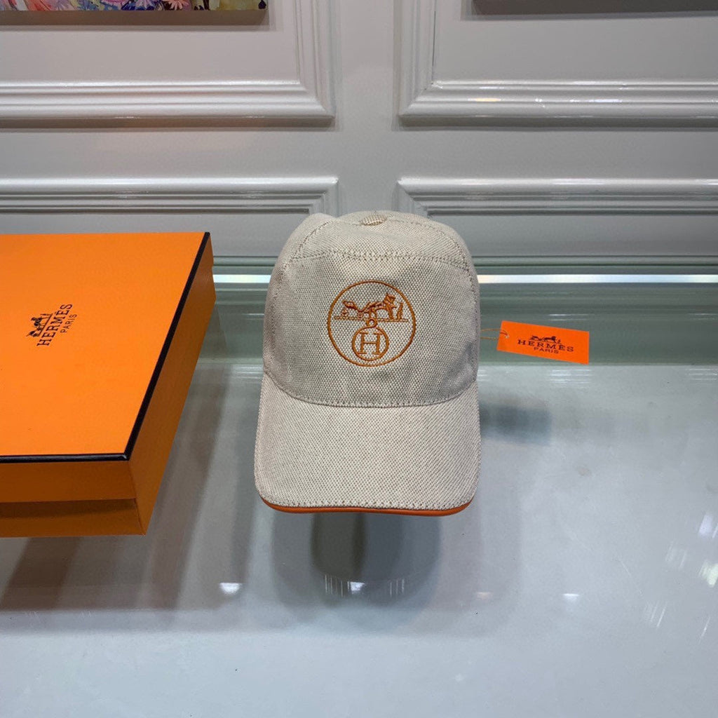 Hermes Davis H Primavera Cap Beige