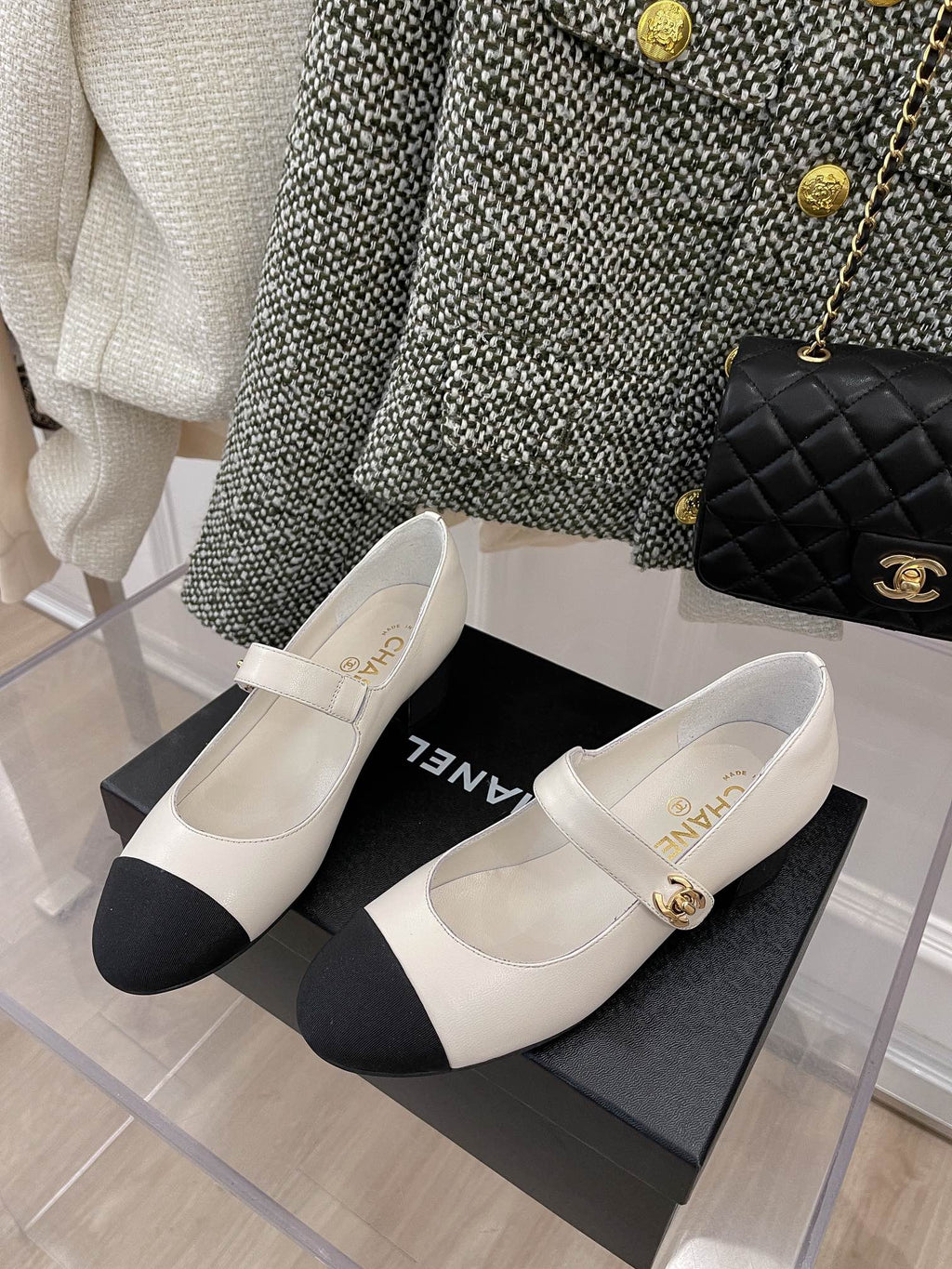 Chanel Sling Back 1.7 Inches White