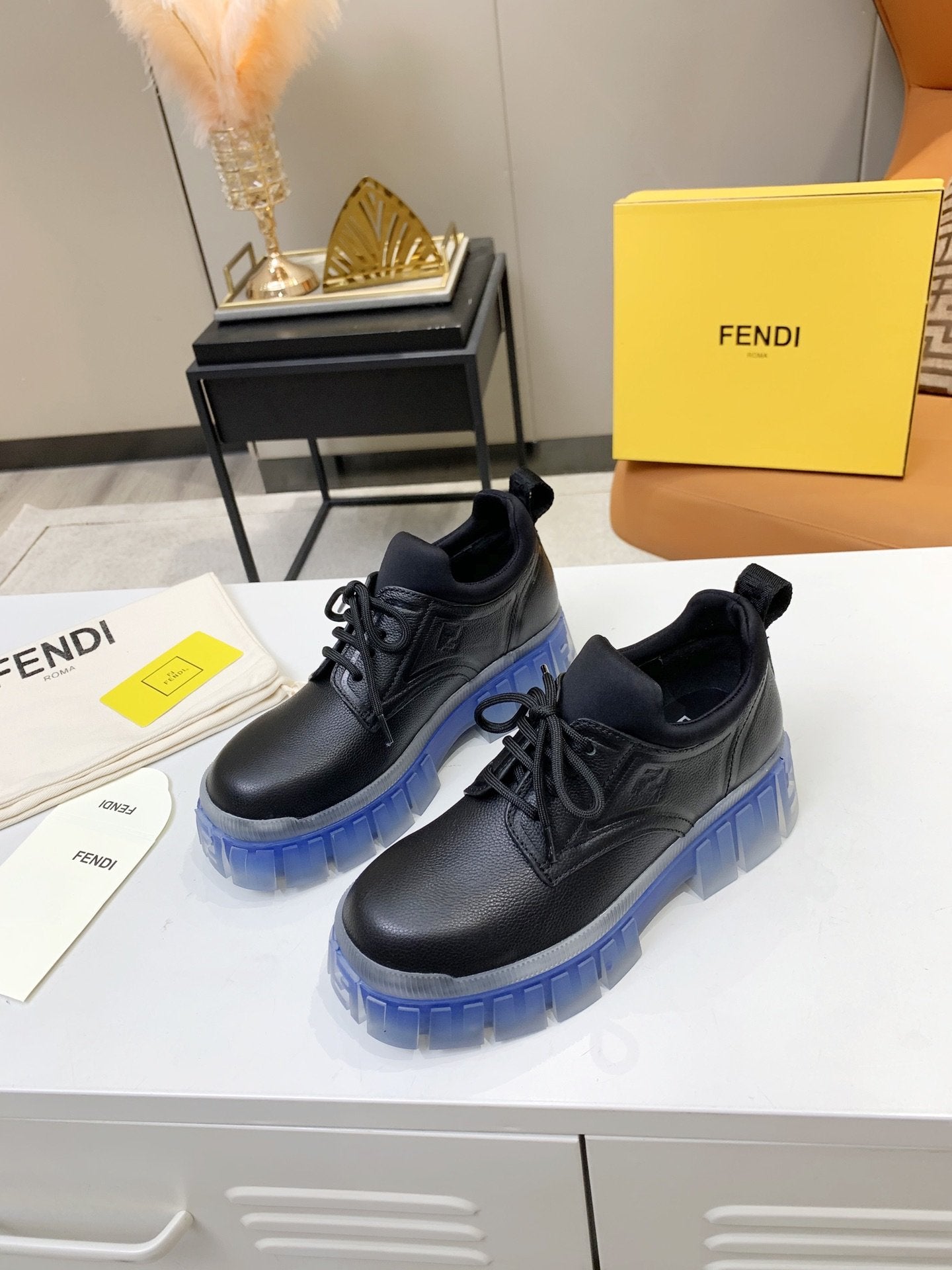 Fendi Force Black Low Top