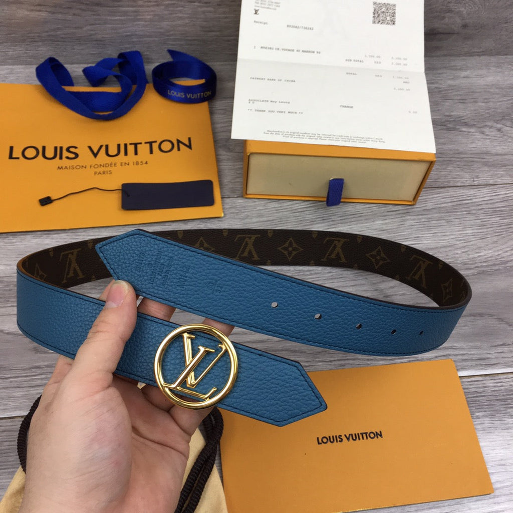 Louis Vuitton Cricle LV Initiales Belt Brown