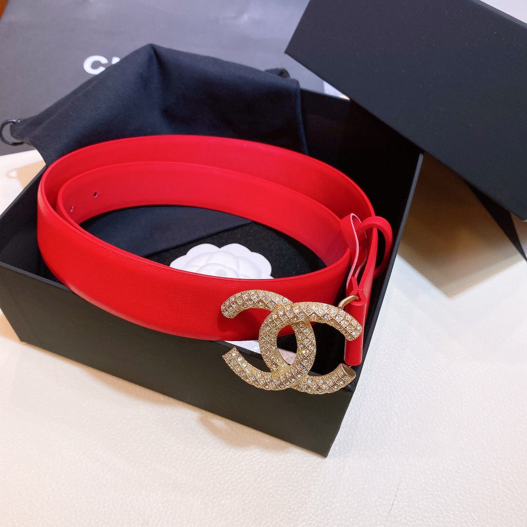 Chanel Belt With Double C Buckle