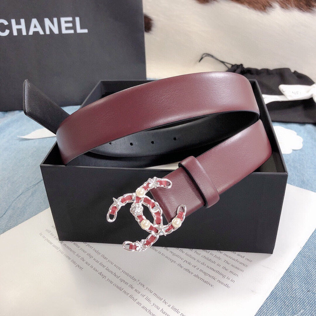 Chanel Belt With Double C Buckle