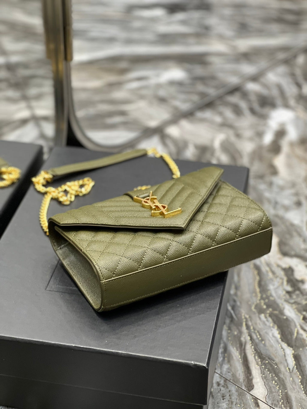 Saint Laurent Small Bag In Mix Matelasse 21cm