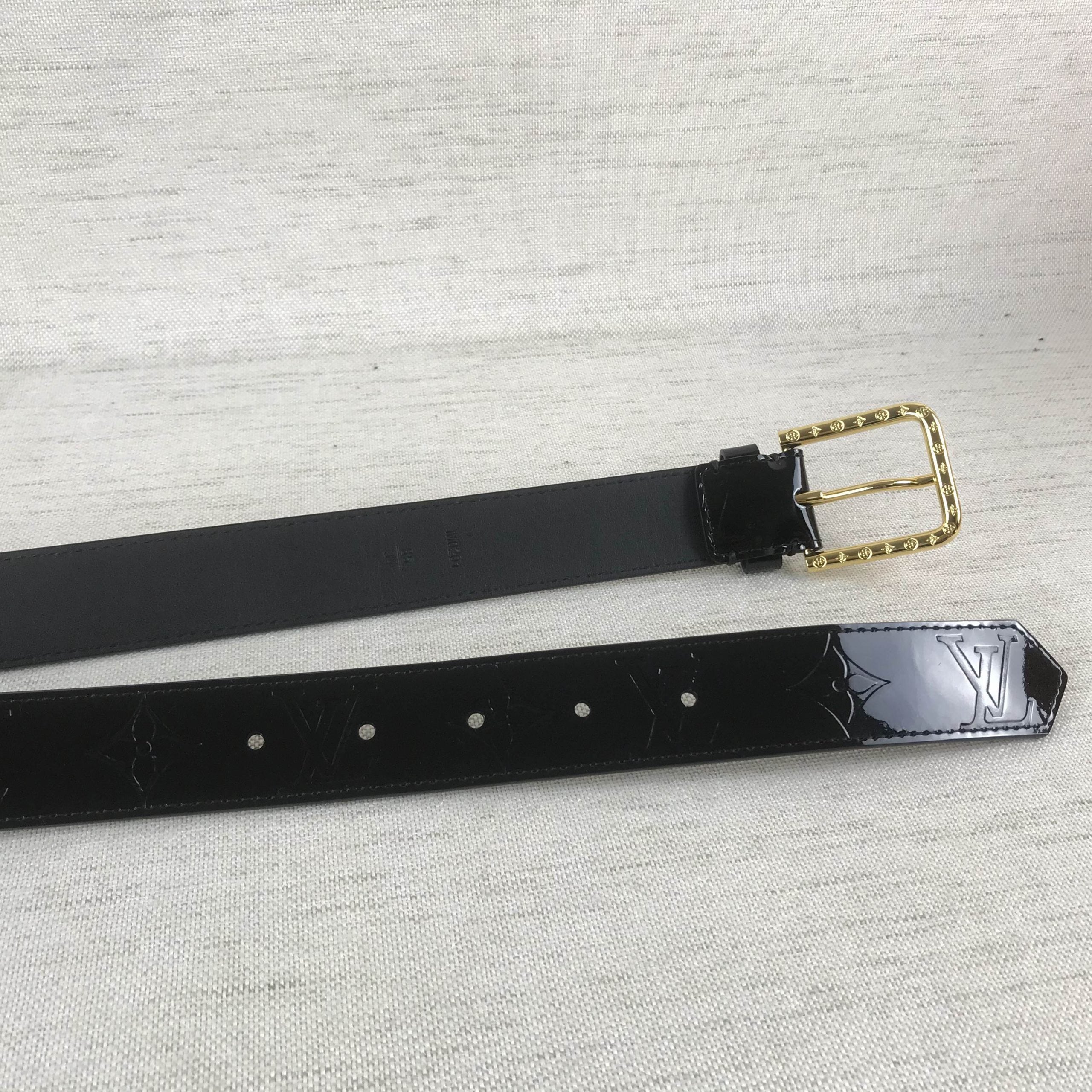 Louis Vuitton Square Iconic Belt Black