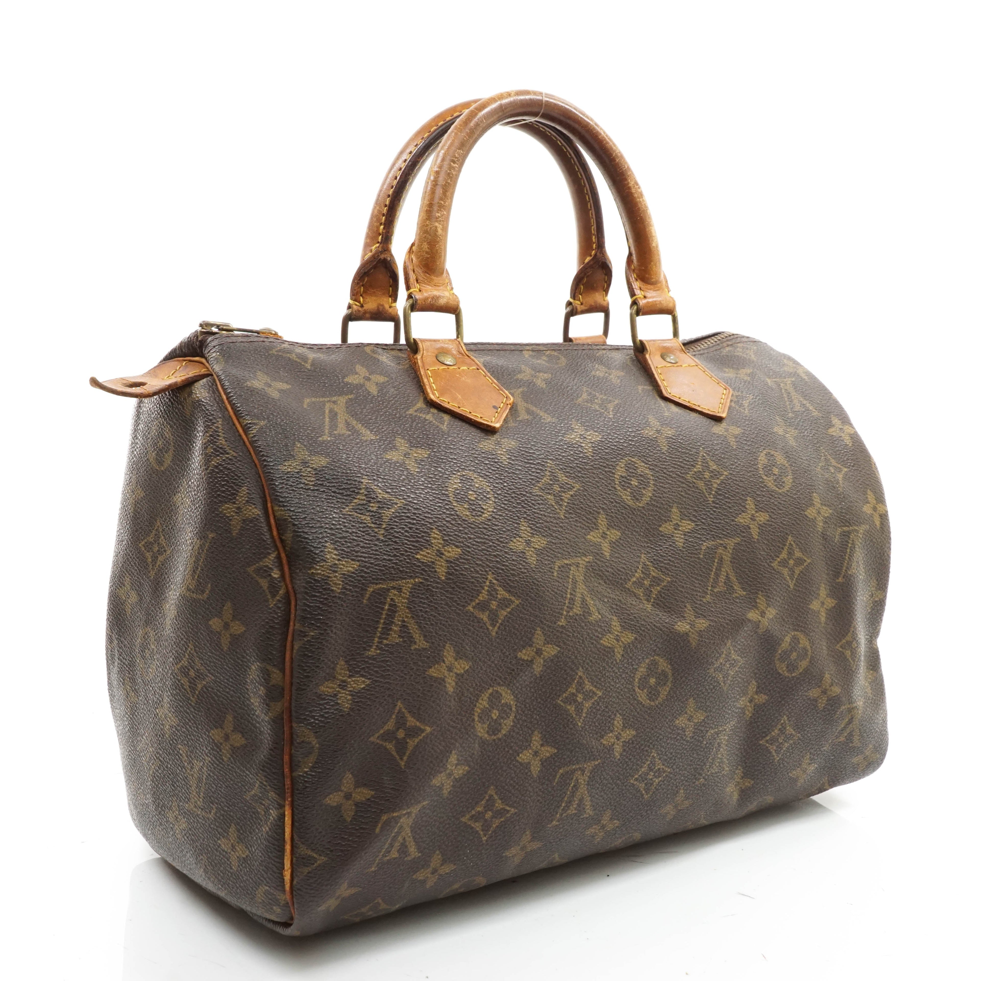 Louis Vuitton Speedy 30 Satchel Bag
