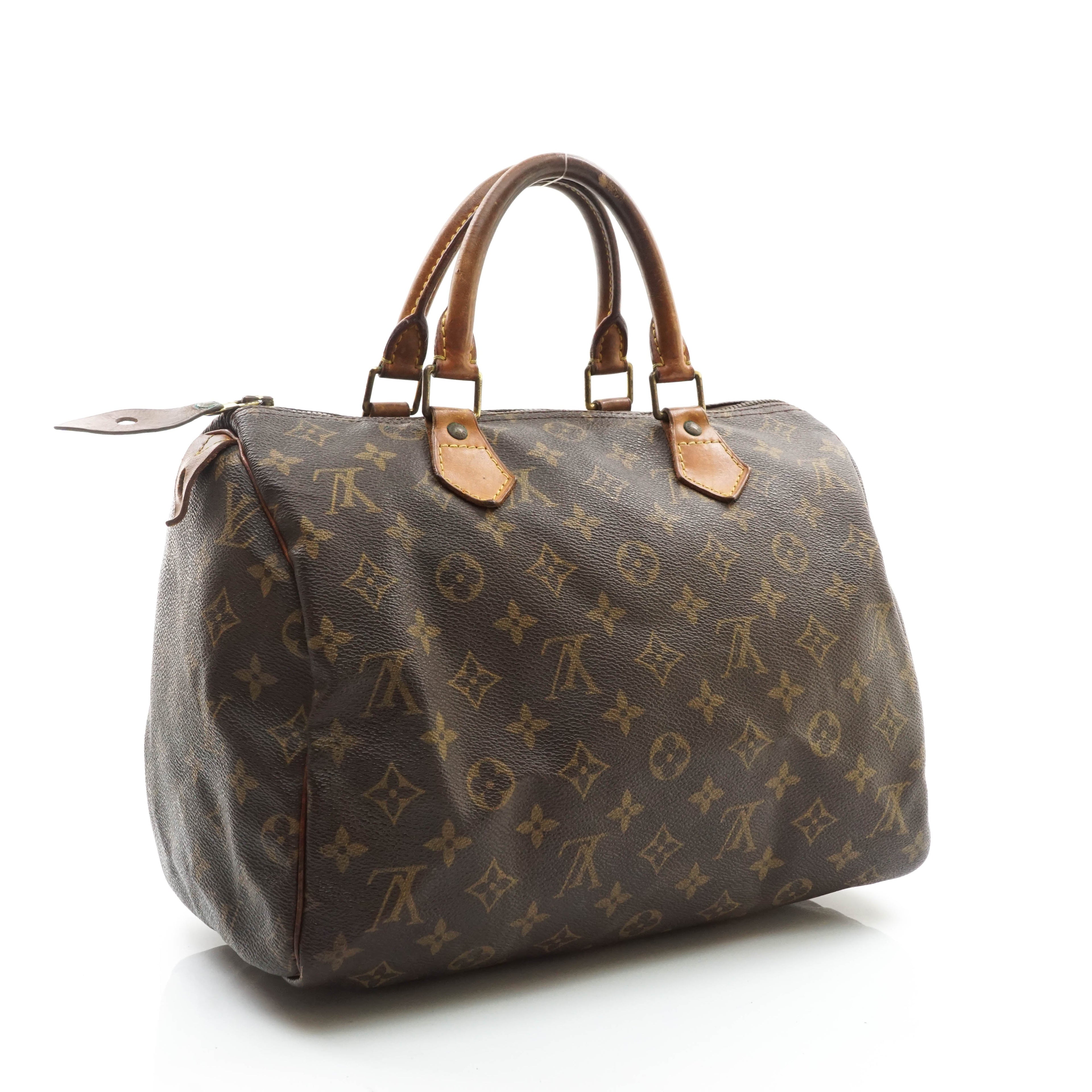 Louis Vuitton Speedy 30 Satchel Bag