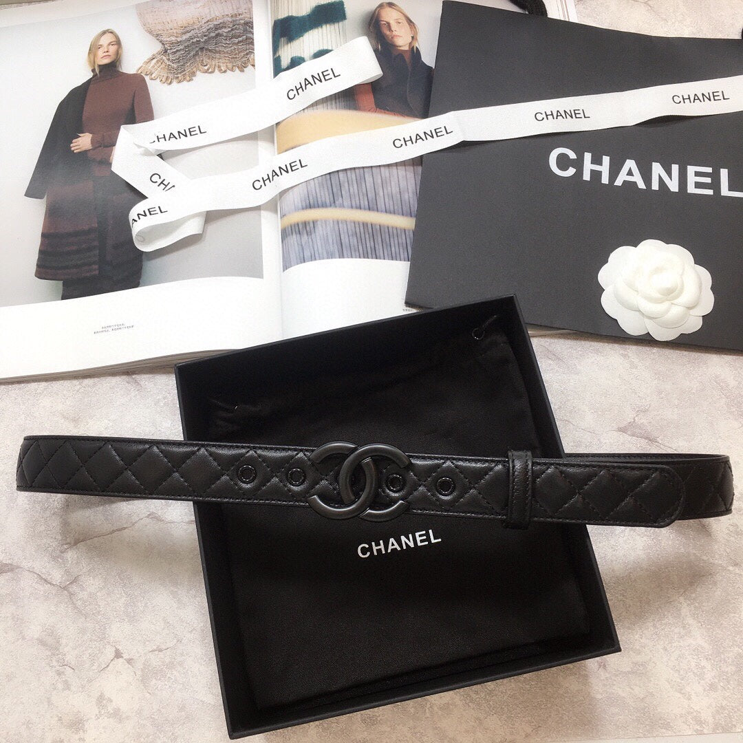 Chanel Belt With Double C Buckle