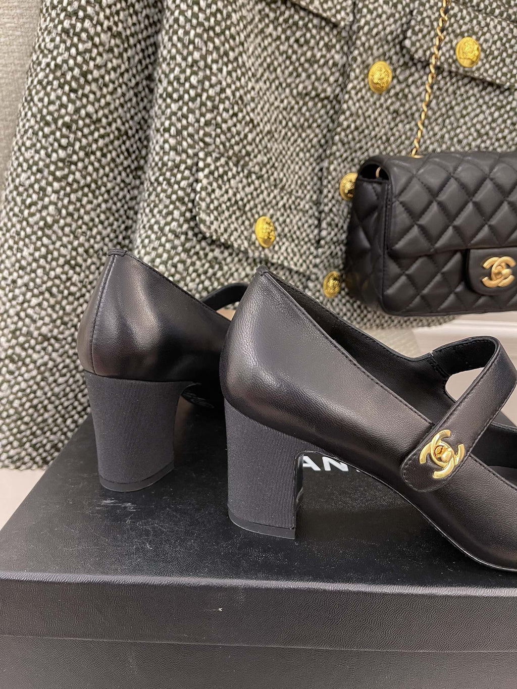 Chanel Sling Back 2.5 Inches Black