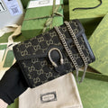 Gucci 401231 Dionysus GG Mini Chain Bag 20cm Black