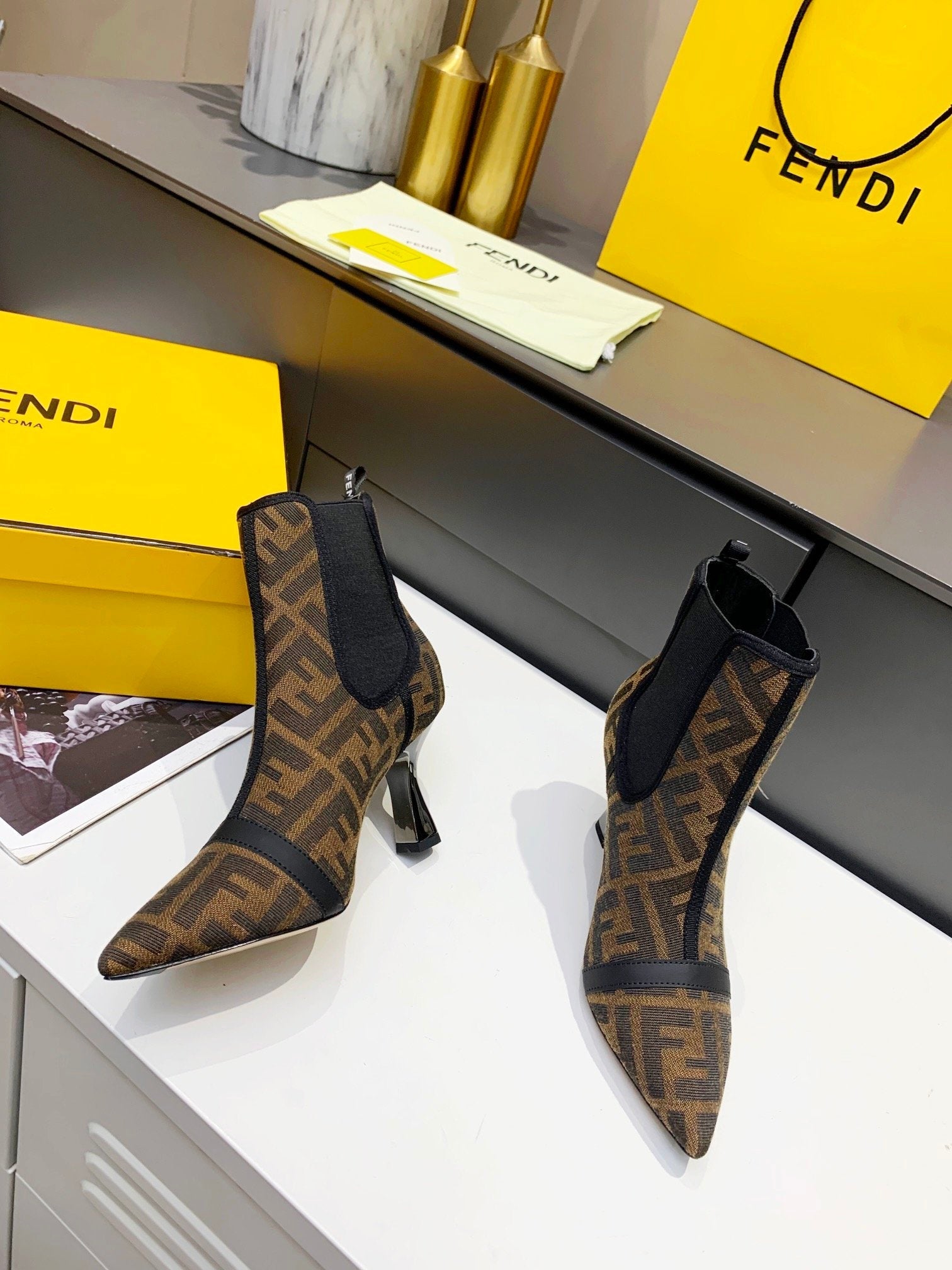 Fendi Karligraphy Brown
