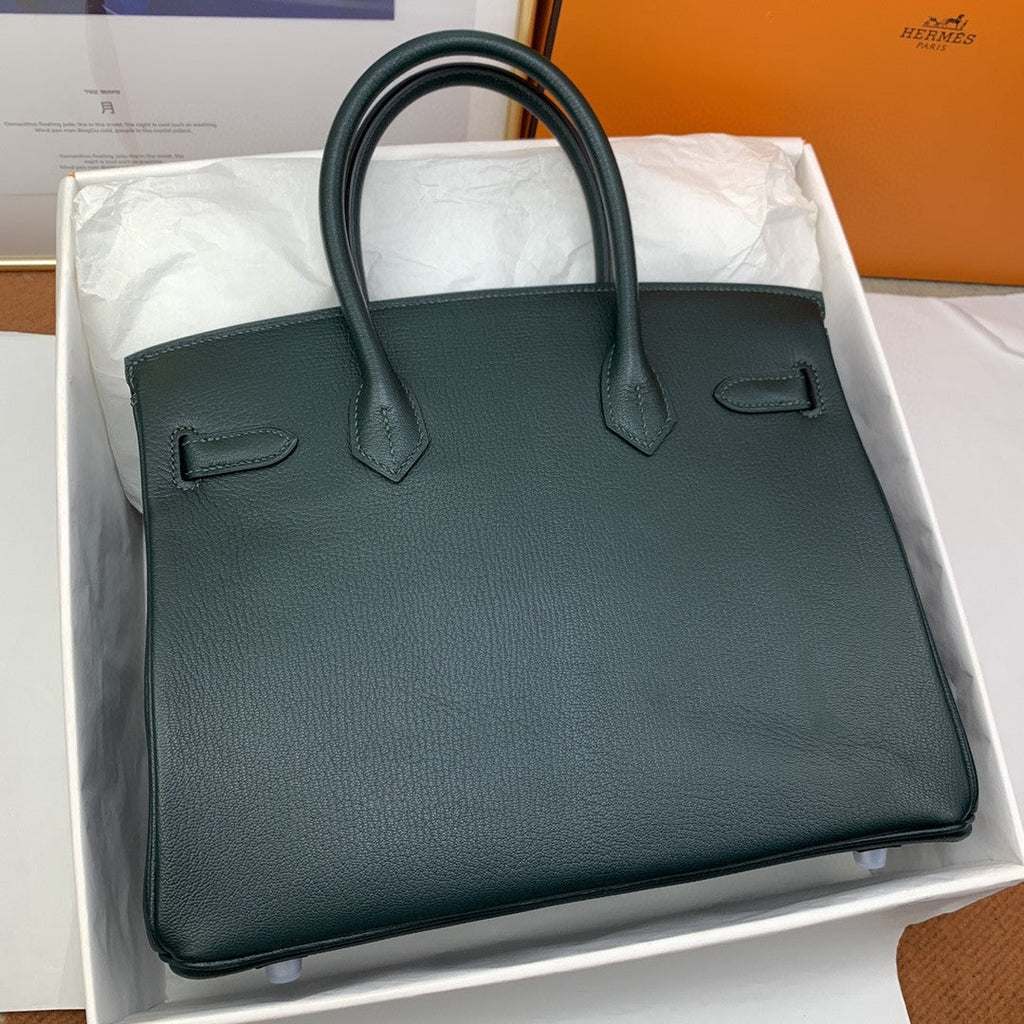Hermes Birkin 30 Nata Swift Silver