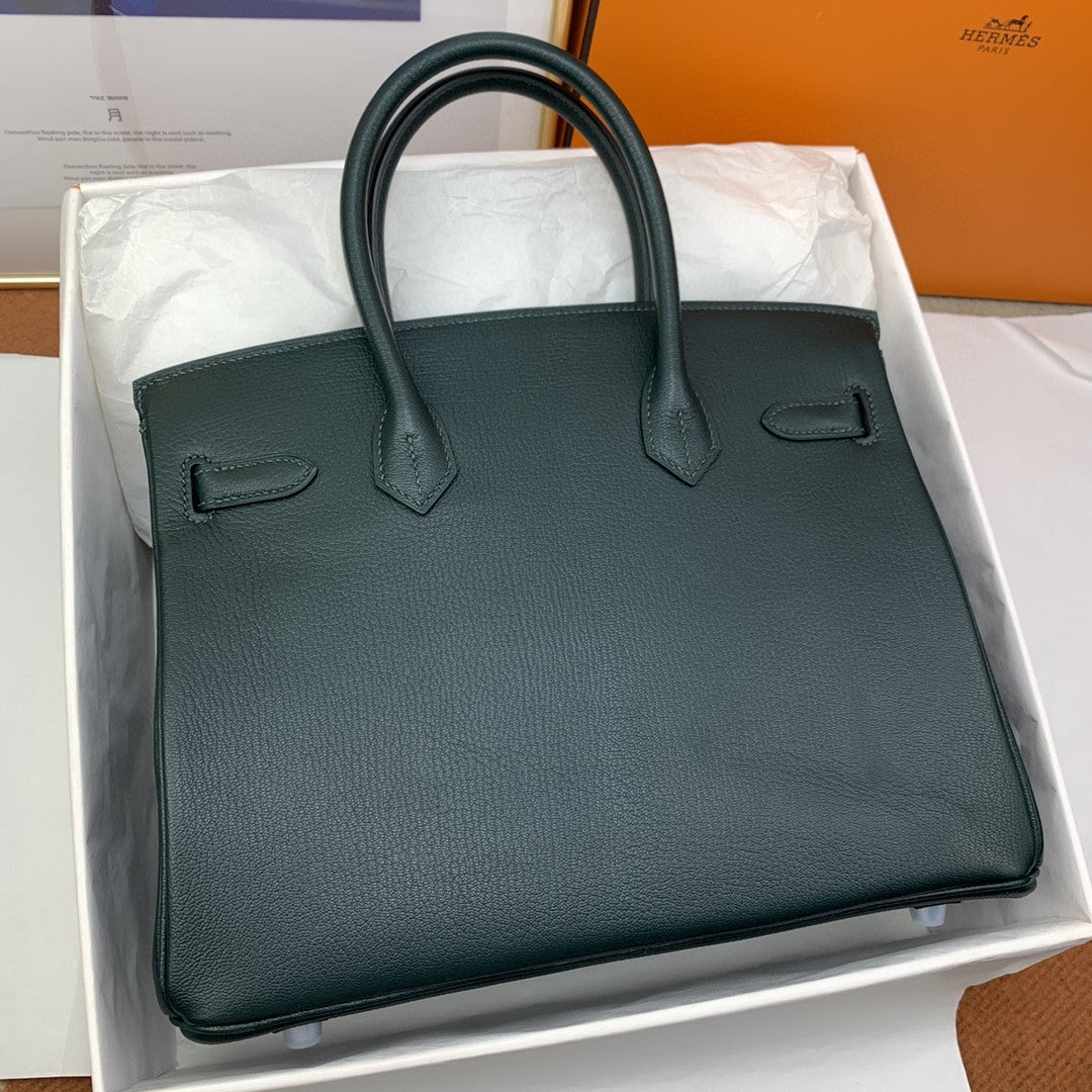 Hermes Birkin 30 Nata Swift Silver
