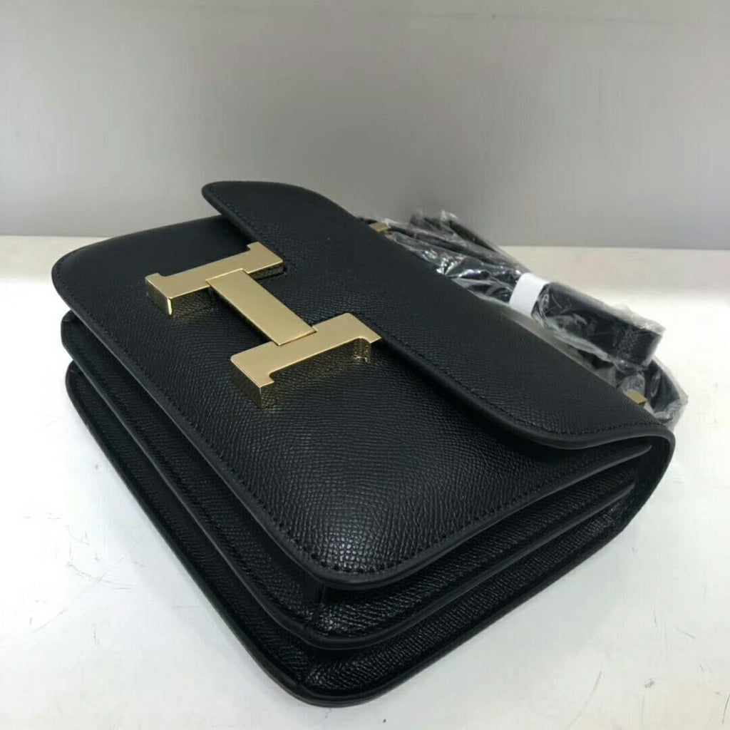 Hermes Constance Shoulder Bag 23cm Black