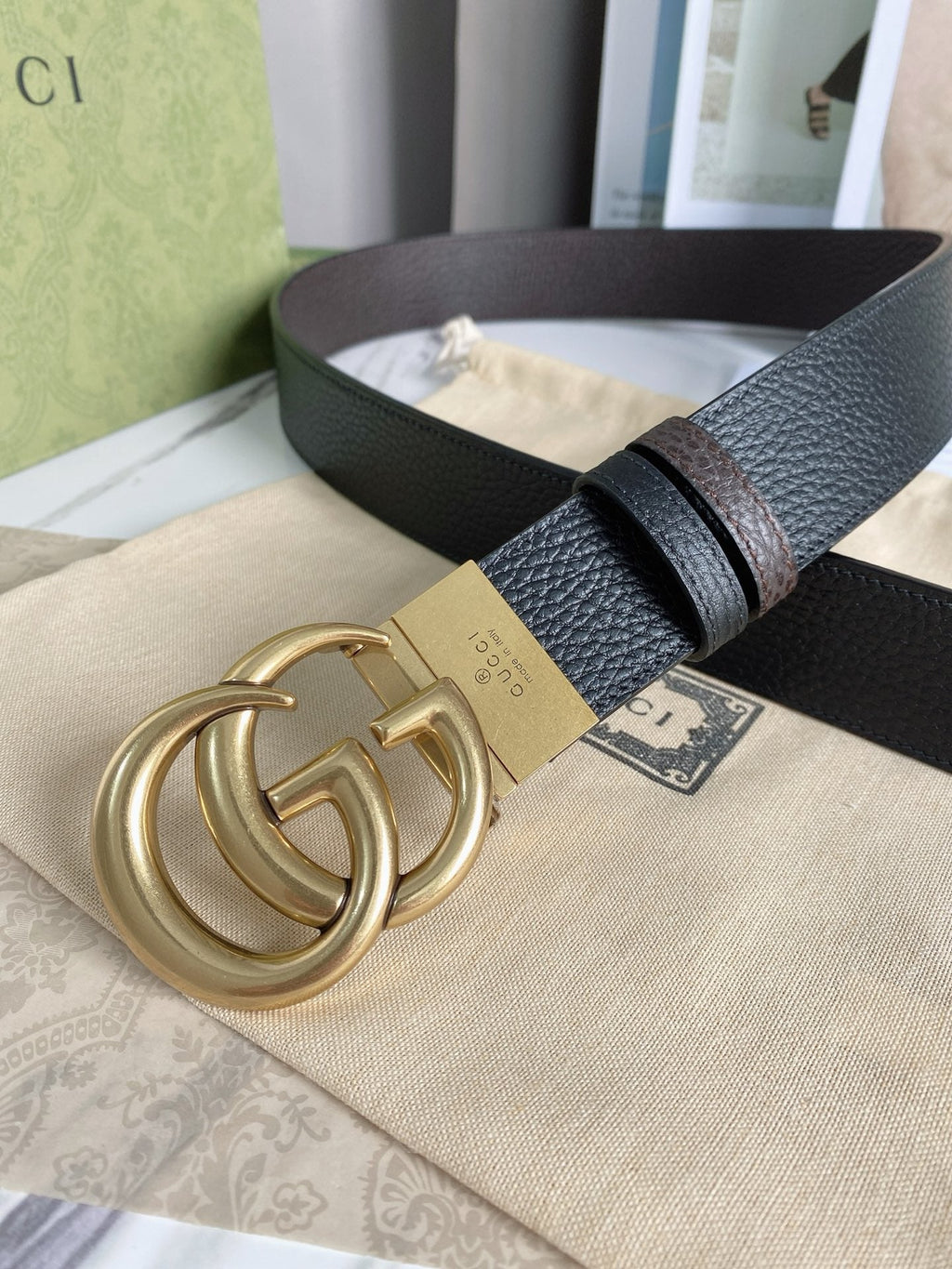Gucci Marmont Reversible Belt