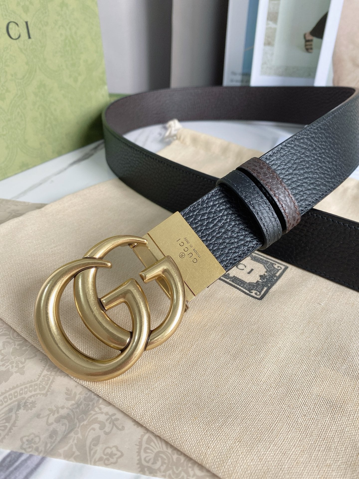 Gucci Marmont Reversible Belt