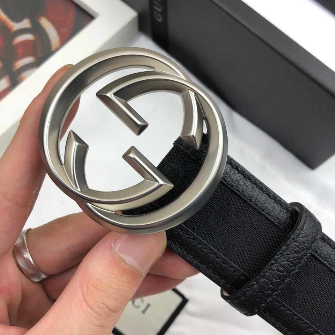Gucci Belt With Double G Buckle Black