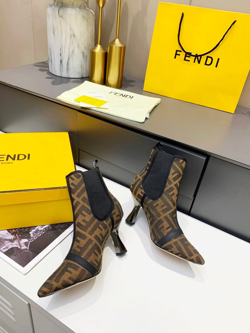 Fendi Karligraphy Brown