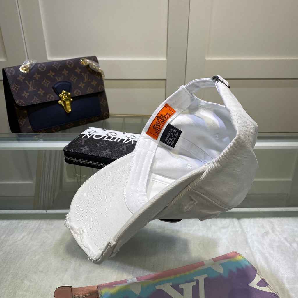 Hermes Davis H Primavera Cap White
