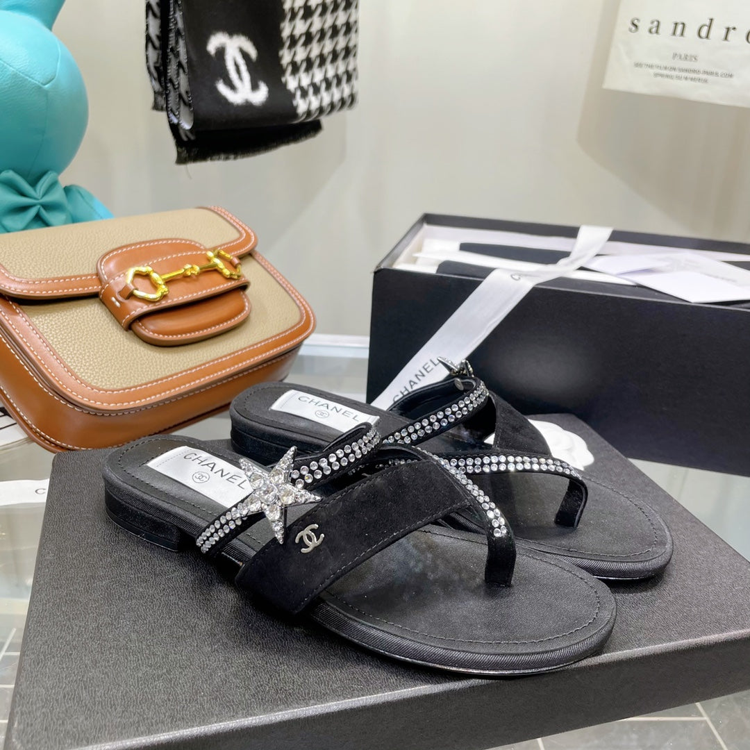 Chanel Sandals Black