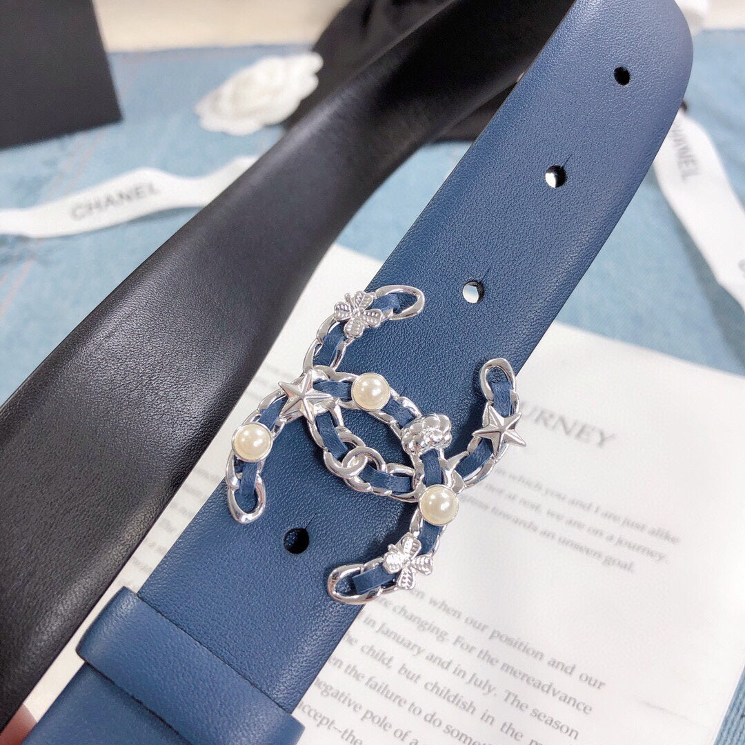 Chanel Belt With Double C Buckle