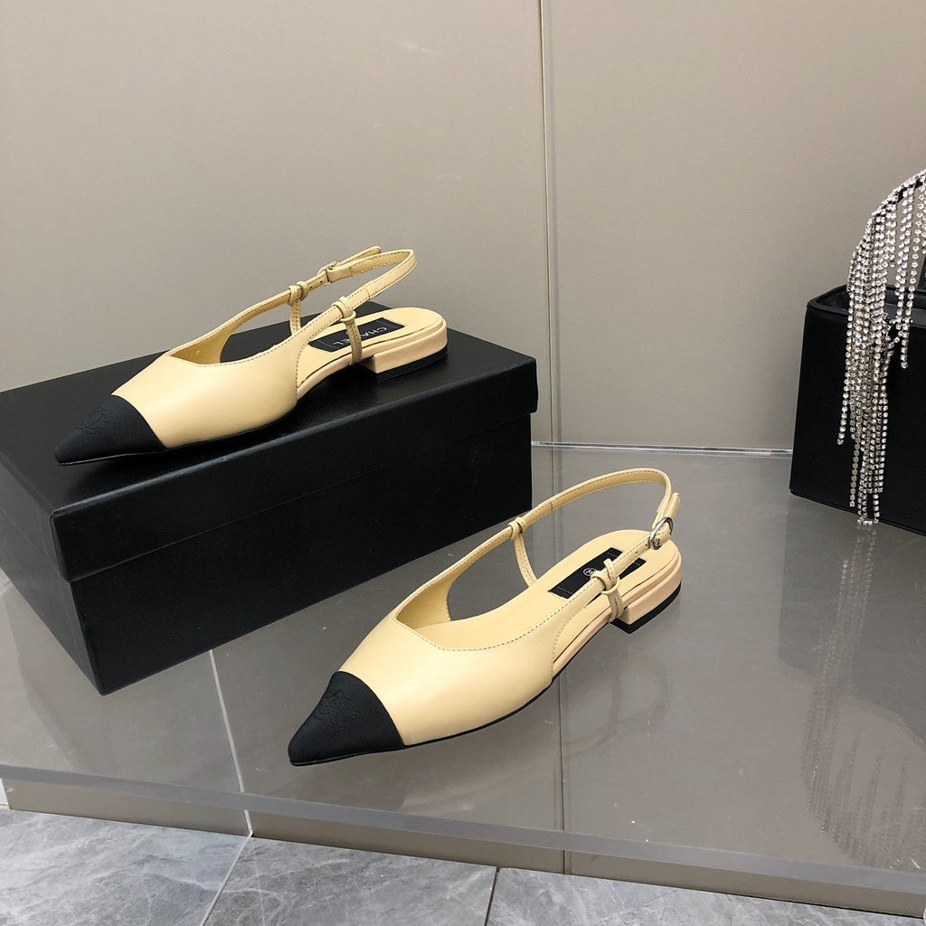 Chanel Sling Back Beige