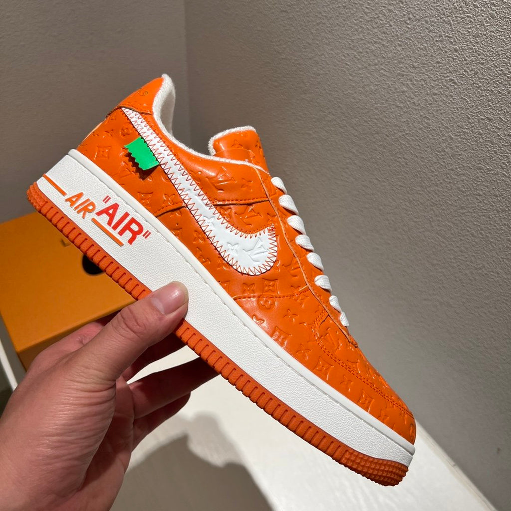 Louis Vuitton x Off-White x Nike Air Force 1 Orange