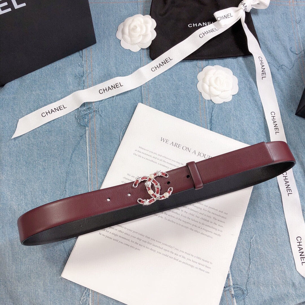 Chanel Belt With Double C Buckle
