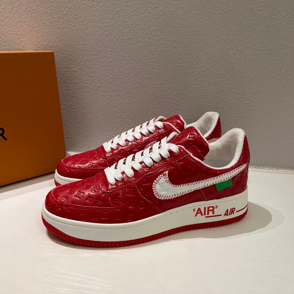 Louis Vuitton x Off-White x Nike Air Force 1 Red