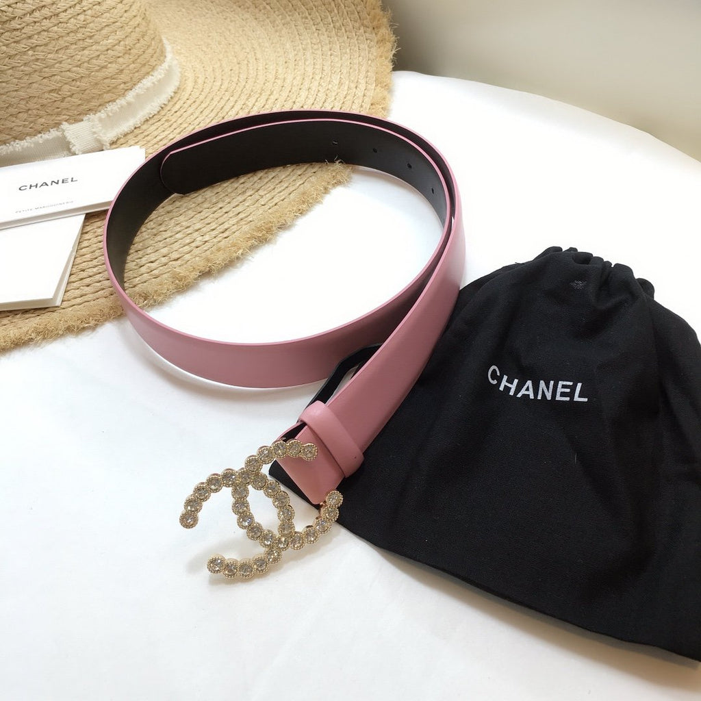 Chanel Belt With Beaded Buckle Jade Green