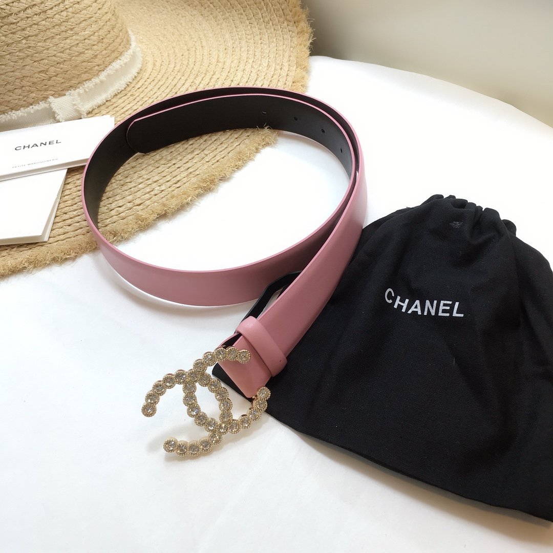 Chanel Belt With Beaded Buckle Jade Green