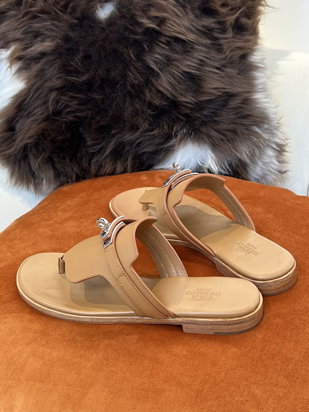 Hermes Elixir Neo Sandal Brown